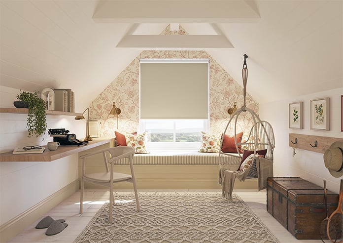 Verona (Blackout), Country Cream - Motorised Roller Blind - Image 8